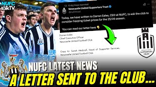 NUFC SUPPORTERS TRUST SENDS A LETTER TO THE CLUB TO 'FREEZE' TICKET PRICES! | NUFC LATEST NEWS