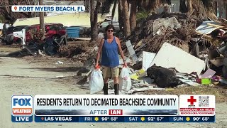 Fort Myers Residents Return To Decimated Beachside Community In Aftermath Of Hurricane Ian