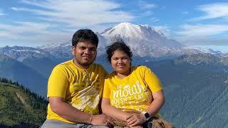 Mt Rainier Sunrise -  Highest peak in Washington | Scenic View Active Volcano