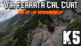 🧗‍♀️Via ferrata Cal Curt (k5)😉Explicadas paso a paso