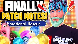 Emotional Rescue PATCH NOTES Are Here! [Biggest Update Ever] | Dreamlight Valley