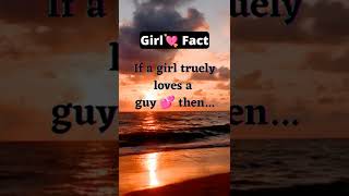 Psychology Fact - IF A GIRL REALLY LOVES YOU 💕 then #shorts #facts #love #psychology #girl #arcade
