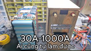 Hướng dẫn đóng pin lithium 12v 30A đến 300A