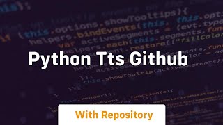python tts github