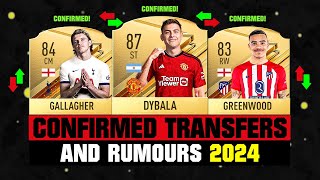 FIFA 24 | NEW CONFIRMED TRANSFERS & RUMOURS! 🤪🔥 ft. Dybala, Gallagher, Greenwood... etc