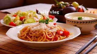 [SUB] cozy winter weekend in Germany | simple spaghetti🍝, baked salmon rice