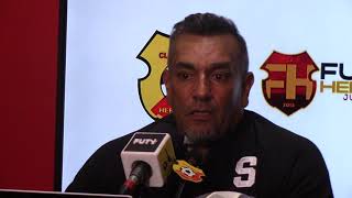 Conferencia de prensa de José Giacone tras una nueva derrota del Saprissa vs Herediano