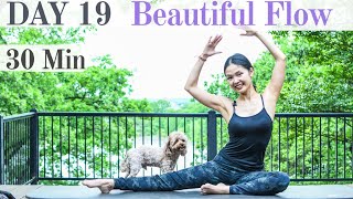 Day 19: Beautiful Flow Total Body Workout #withme | 28 Day #WFH #StayHome Pilates Challenge