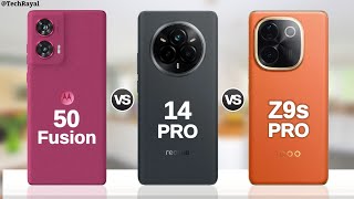 Moto Edge 50 Fusion vs Realme 14 Pro vs IQOO Z9s Pro || Full Comparison