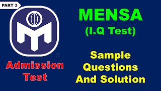 MENSA Certified International IQ Test | Episode 3 | Oldest High IQ Society | 98 Percentile or higher