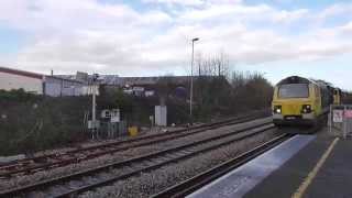 Freightliner 70005 with Rugeley to stoke gifford empty coal train