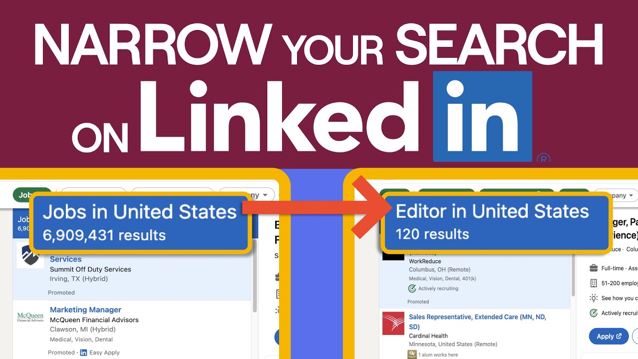 How To Use LinkedIn's Search Filters To Narrow Your Job Search - YouTube