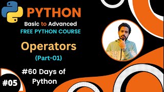 Day-5🐍 60 Days of Python | Python Operators (Part-1)| Python Bangla Tutorial for Beginner to Advancd