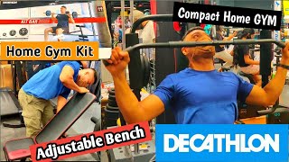 DECATHLON | All about HOME GYM equipment | RACK, KIT BAR 50kg, Adjustable Bench, Compact Home Gym
