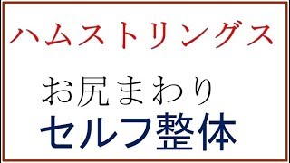 お尻まわり セルフ整体【ハムストリングス】筋肉をゆるめる整体「ミオンパシー」いぎあ☆すてーしょん