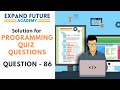 Solution for Programming Quiz Questions - Q86 -  Expand Future Academy #Shorts #CSharp #Dotnet