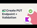 REST API With Spring WebFlux and Kotlin #7 - Create PUT Endpoint + Validation