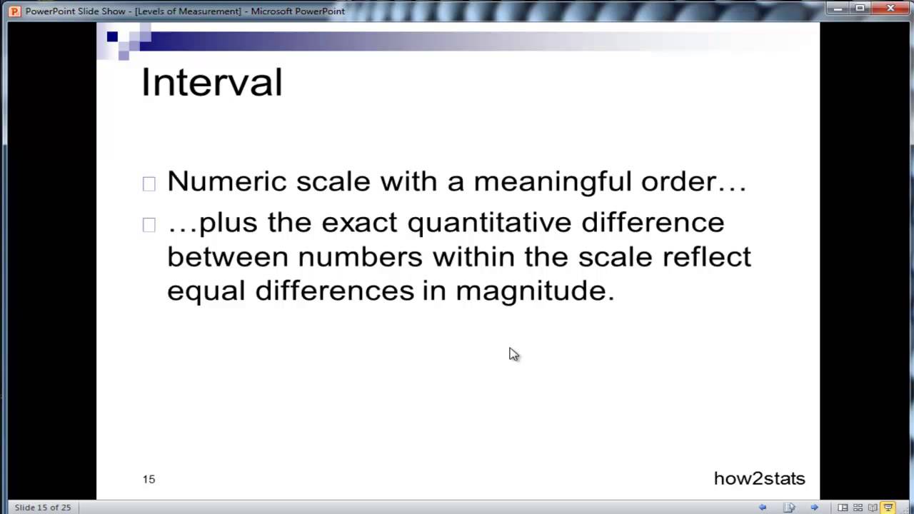 What Is Nominal Ordinal Interval Ratio