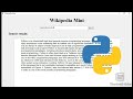 Wikipedia Search App using Python and Tkinter.