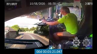 Texting lorry driver jailed after crashing into van on A27