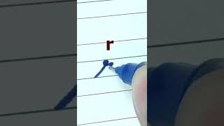 How to write small letter r | Cursive writing a to z #cursivewriting #handwriting #shorts