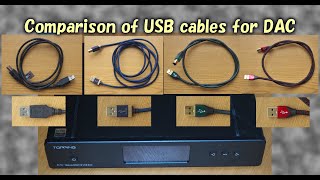 Comparison of USB cables for DAC