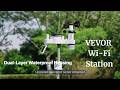 VEVOR 7-In-1 Wi-Fi Weather Station | Smart Solar Sensor For Home & Garden