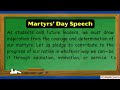 speech on martyrs day shaheed diwas speech 30 january shaheed diwas essay on martyrs day