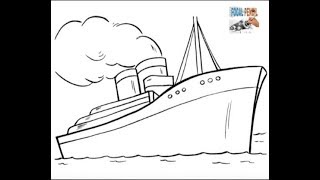 How To Draw Titanic ship Sinking. 🛳️🛳️. Step by step tutorial. (Focal pencil)
