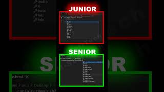 Junior Vs Senior Developer #programming #html #javascript #webdevelopment #html5 #webdesign #css3