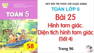 Bài 25: Hình tam giác. Diện tích hình tam giác | Tiết 4 |Trang 96| Cô Thu | #58