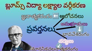 Trimethod(బ్లూమ్స్ విద్యా లక్ష్యాల వర్గీకరణ),DSC SGT,INCREASE KNOWLEDGE FOR SGT.