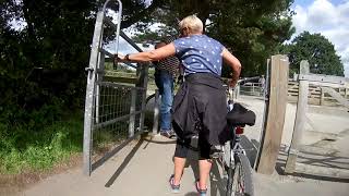 Cycling the Tarka trail - Bideford to Barnstaple Taw bridge