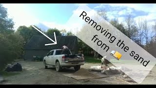 Removing The Sand From The Truck | The continuing From Part 1 (Removing The Cement From The Truck)