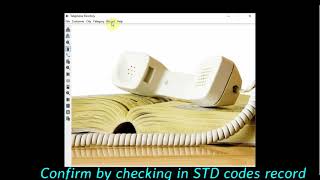 Java Project - Telephone Directory management system