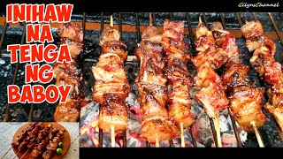 Inihaw na tenga ng baboy | Pork Ears barbeque | Grilled pork ears / street food | Panlasang Pinoy