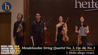 Mendelssohn: String Quartet No. 3 in D, Op. 44 No. 1: I.  |  R.Wong, S. Yang, S. Block, B. Fried