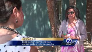 Blind woman denied access onto Sun Van