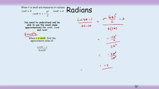 A2 5 5 Small angle approximations
