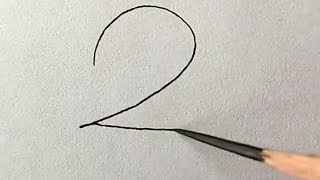 Easy drawing / how to convert numbers into an impressive drawing