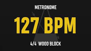 127 BPM 4/4 - Best Metronome (Sound : Wood block)