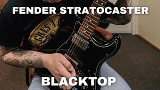 Fender Stratocaster Blacktop Demo