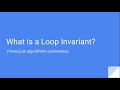 What is a Loop Invariant?