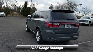 Certified 2022 Dodge Durango R/T, Ocean Township, NJ D220076