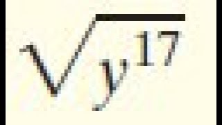 sqrt(y^17), square root of y^17 simplify