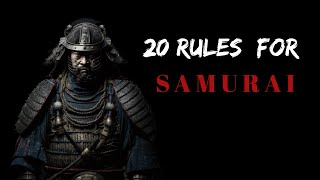20 Rules of  Miamoto Musashi  | Samurai Quotes |