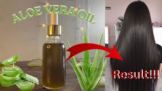 How to make ALOE VERA OIL at home  ( HAIR GROWTH )