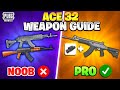 ACE32 No Recoil Sensitivity | AKM vs M762 vs ACE32 | Weapon Guide | PUBG MOBILE