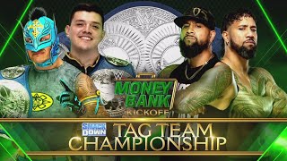 The Mysterios vs The Usos (MITB 2021 Kickoff - Smack Down Tag Team Championship Full Match)