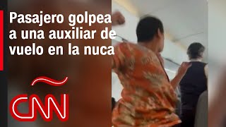 Video registra cómo un pasajero ataca a un auxiliar de vuelo de American Airlines